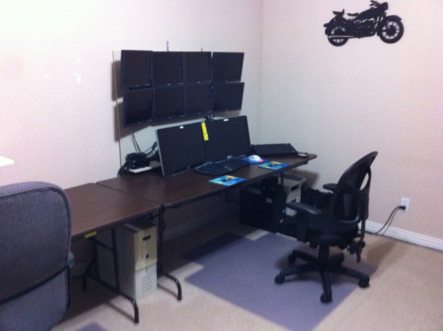 Multiple Monitor Computer Desk